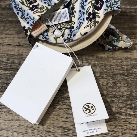 TORY BURCH Printed Underwire Top Bathing / Swim Suit Climbing Vines 265 M - Picture 4 of 6